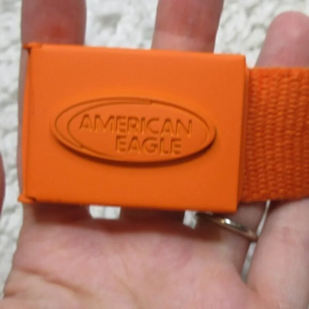 American Eagle orange web‎ belt